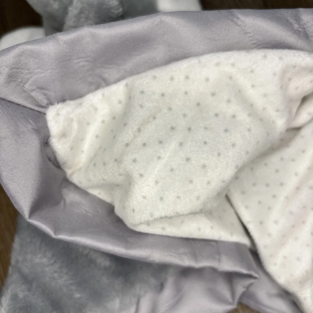 Carters‎ Just One You Elephant Lovey Gray Plush Baby Security Blanket Polka Dots